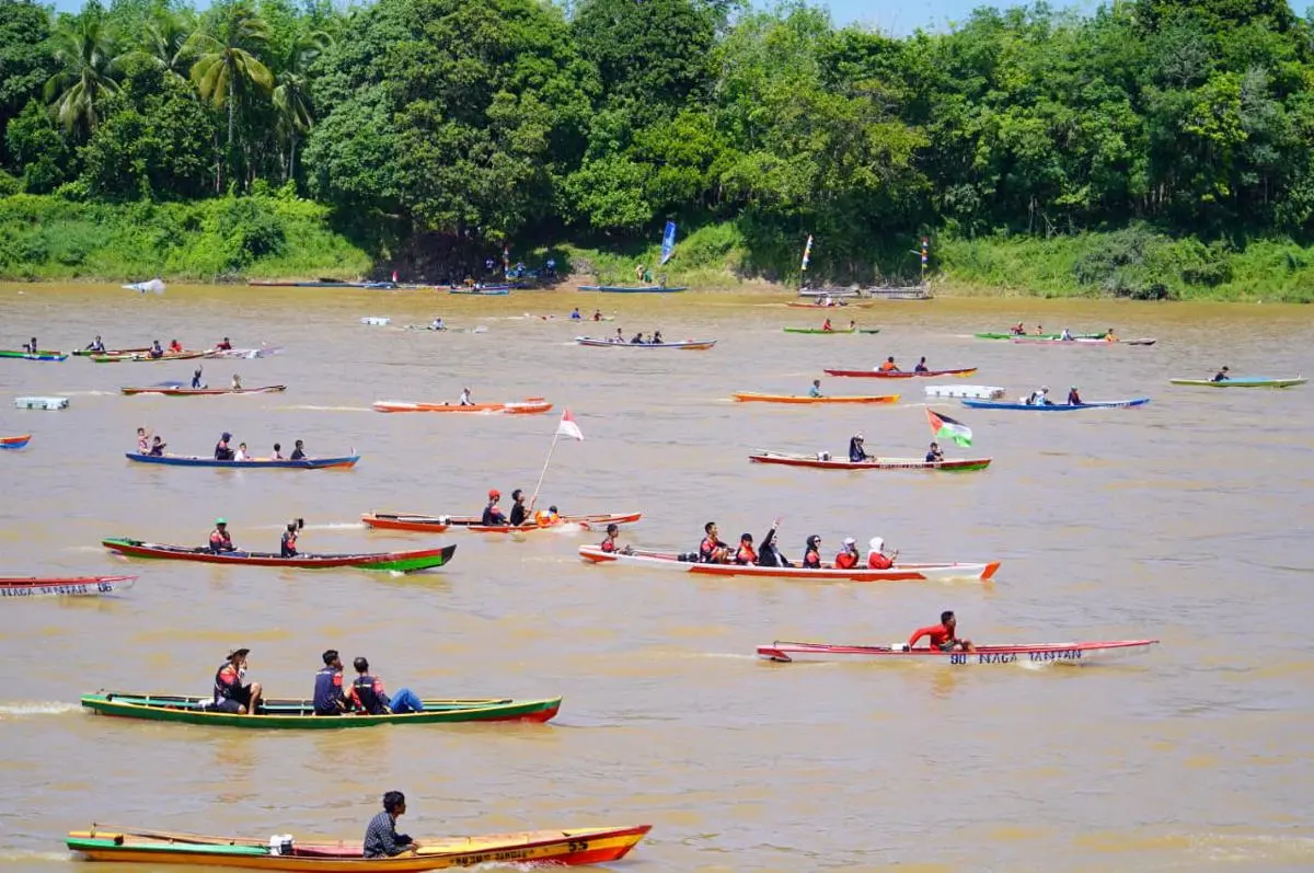 Kemeriahan Balap Ketek di Sungai Musi, Warisan Budaya Bahari Muba